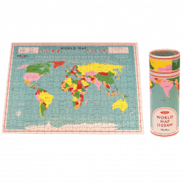 World Map 300 Piece Puzzle In A Tube