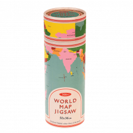 World Map 300 Piece Puzzle In A Tube