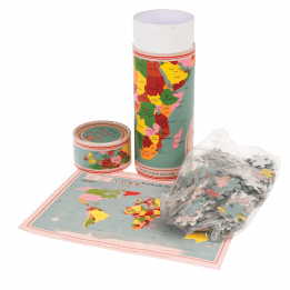 World Map 300 Piece Puzzle In A Tube