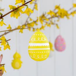 Yellow Easter Egg Decoration
