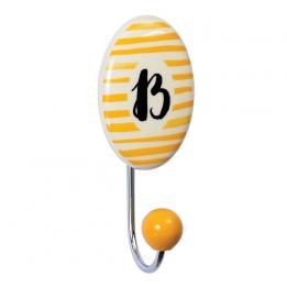 Painted Ceramic Letter Hook B