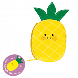 Hello Pineapple Vinyl Purse