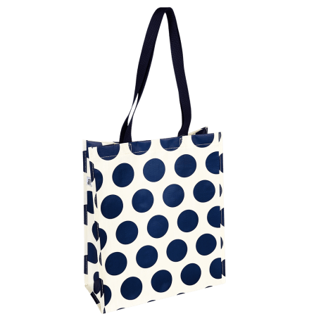 Navy on cream Spotlight shopping bag