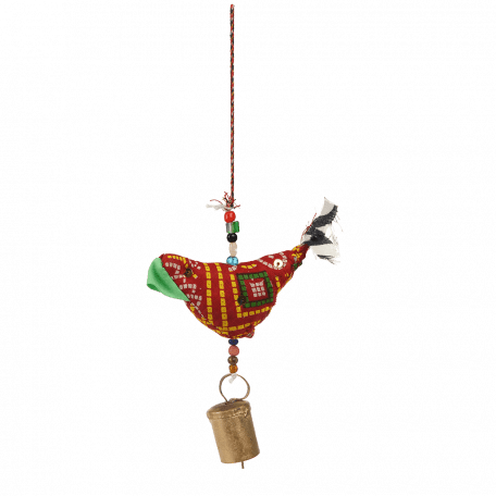 Cloth Bird Hanging Decoration (assorted Colours)