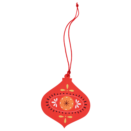 Wooden Bauble Christmas Decoration