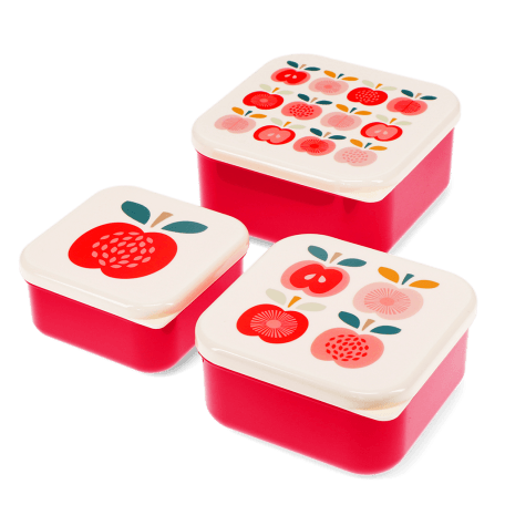 Snack boxes (set of 3) - Vintage Apple