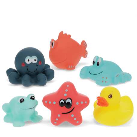 Bath toys (set of 6) - Aquatic animals