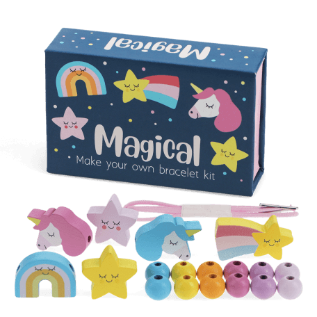 Wooden bead bracelet kit - Magical