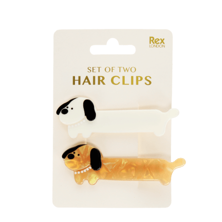 Hair clips (set of 2) - Sausage dogs