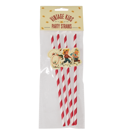 Vintage Kids Party Straws