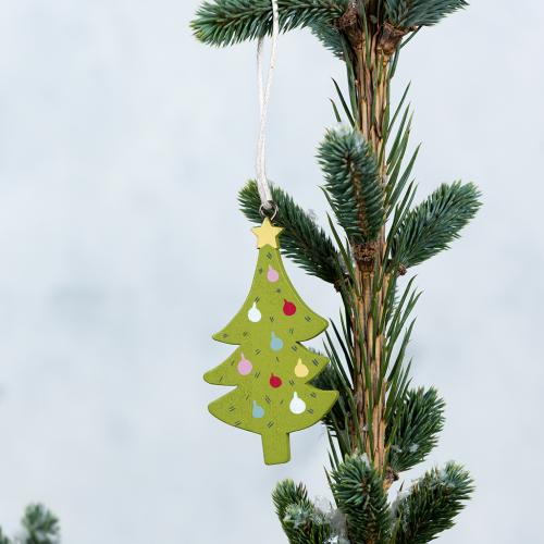﻿Christmas Tree Wooden Decoration | ﻿Rex London