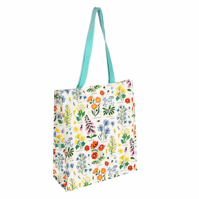 ﻿Wild Flowers Recycled Shopping Bag | ﻿Rex London