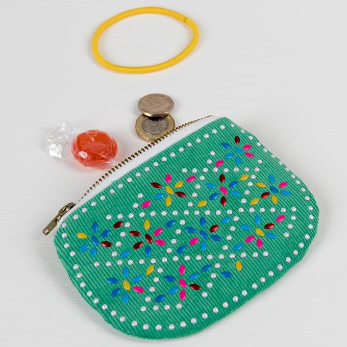 Green Beaded Purse ﻿Rex London