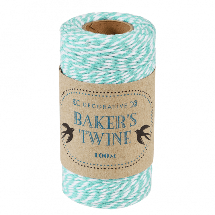 Teal And White Baker's Twine ﻿Rex London