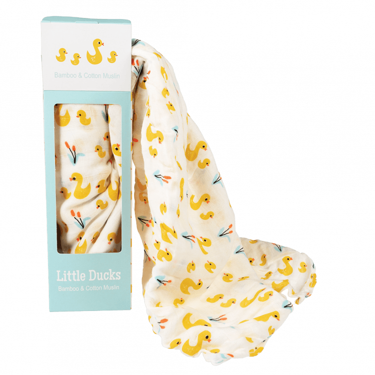 Little Ducks Swaddling Blanket ﻿Rex London