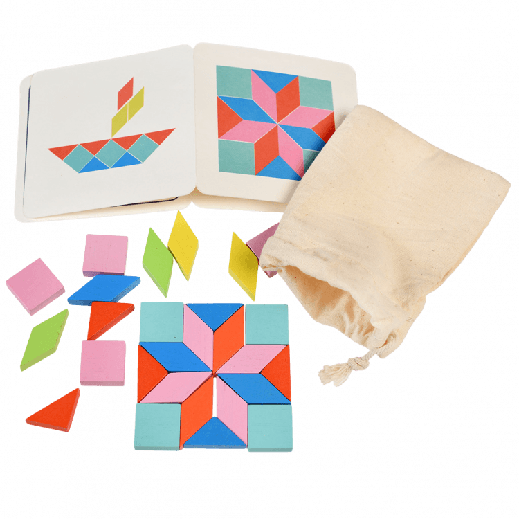 ﻿Wooden Mosaic Puzzle In A Tin ﻿Rex London