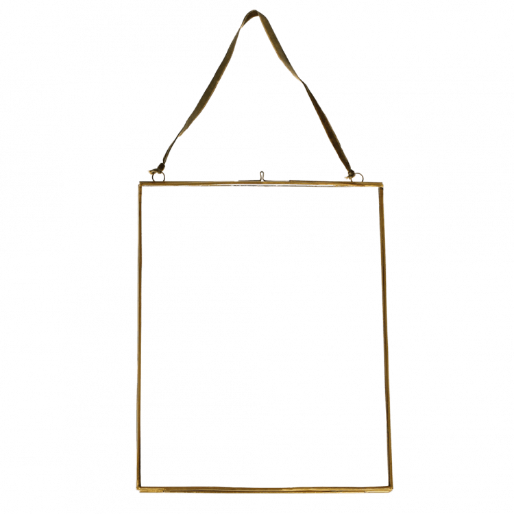 ﻿Hanging Brass Frame 25x20cm ﻿Rex London