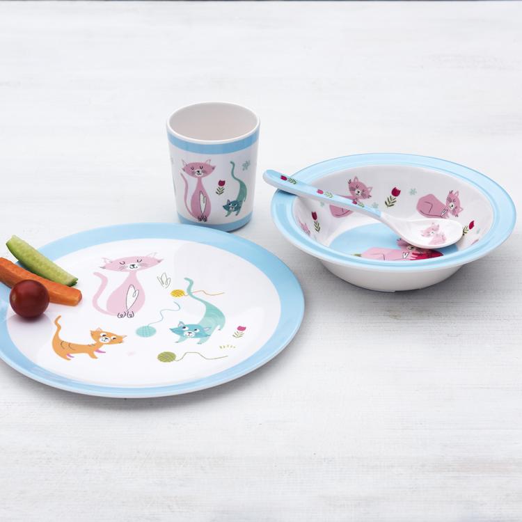 Cat's Life Melamine Plate ﻿Rex London