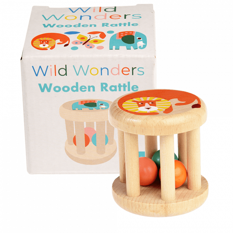 Wooden rattle - Wild Wonders