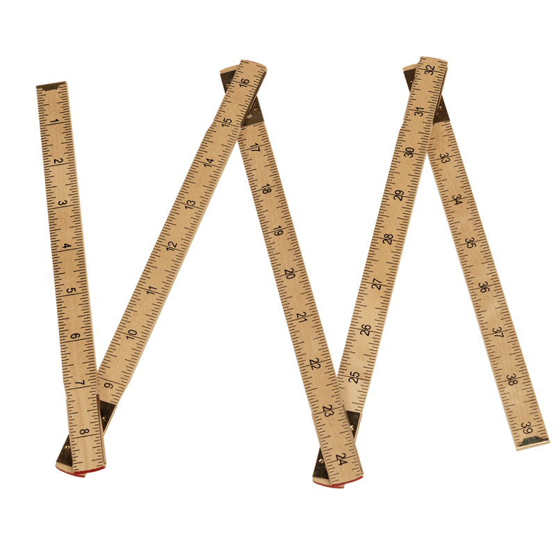 6 Foot Ruller 1m Ruler Folding Wooden Stick Ruler Inch & Metric 6 Foot 6 Inch/2 Meter ...