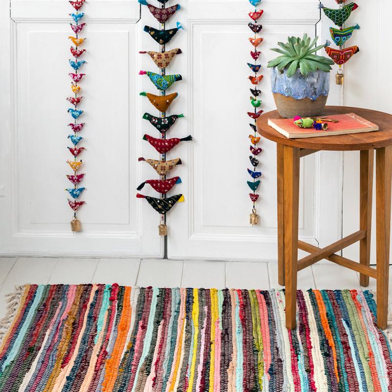 Recycled Rag Rug (90x60 Cm) | Rex London