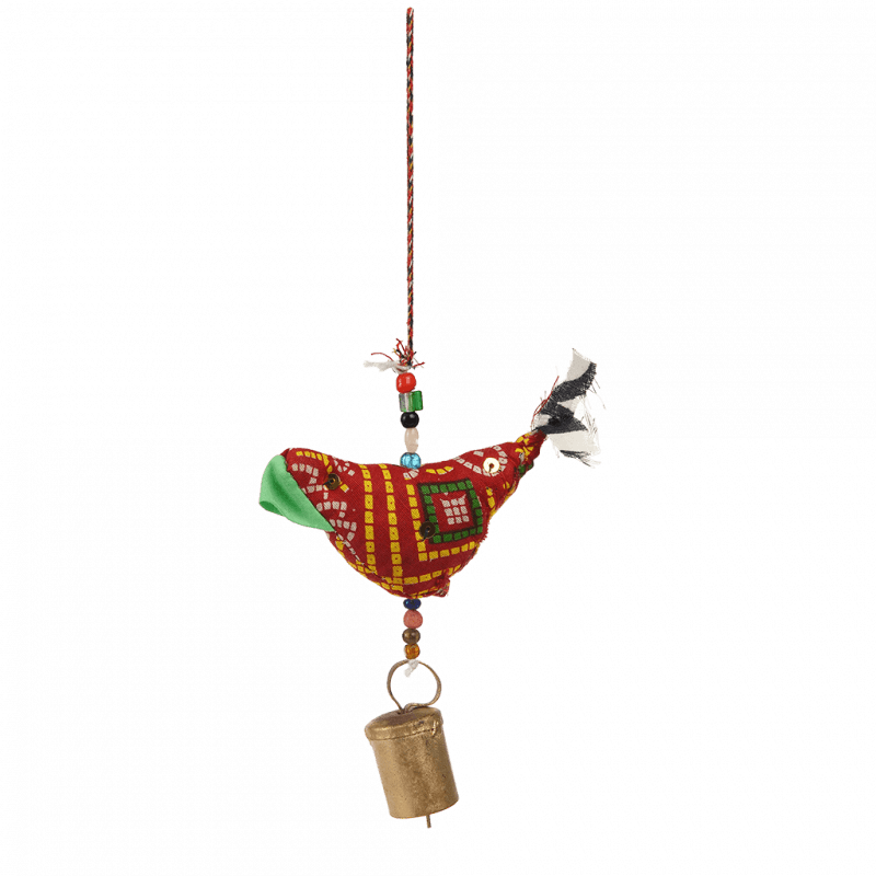 Cloth Bird Hanging Decoration (assorted Colours) ﻿Rex London