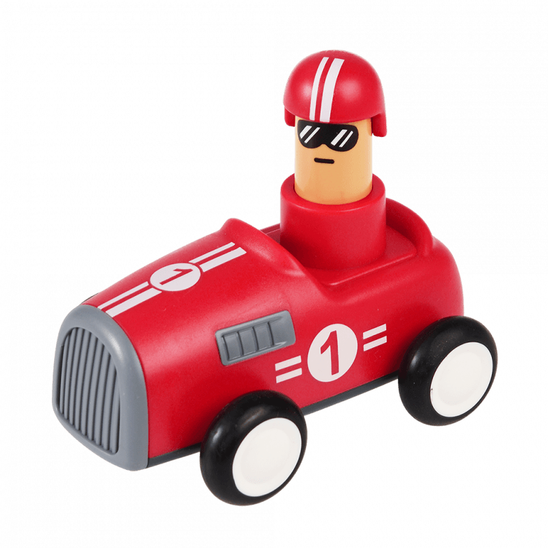 Push down action racing car - Red | Rex London