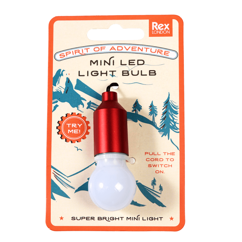 Light bulb keyring - Spirit of Adventure (assorted - SINGLE) | Rex London