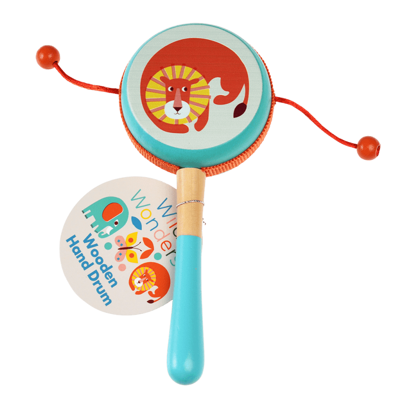 Color Rattle Drum Rattle drum - Wild Wonders | Rex London