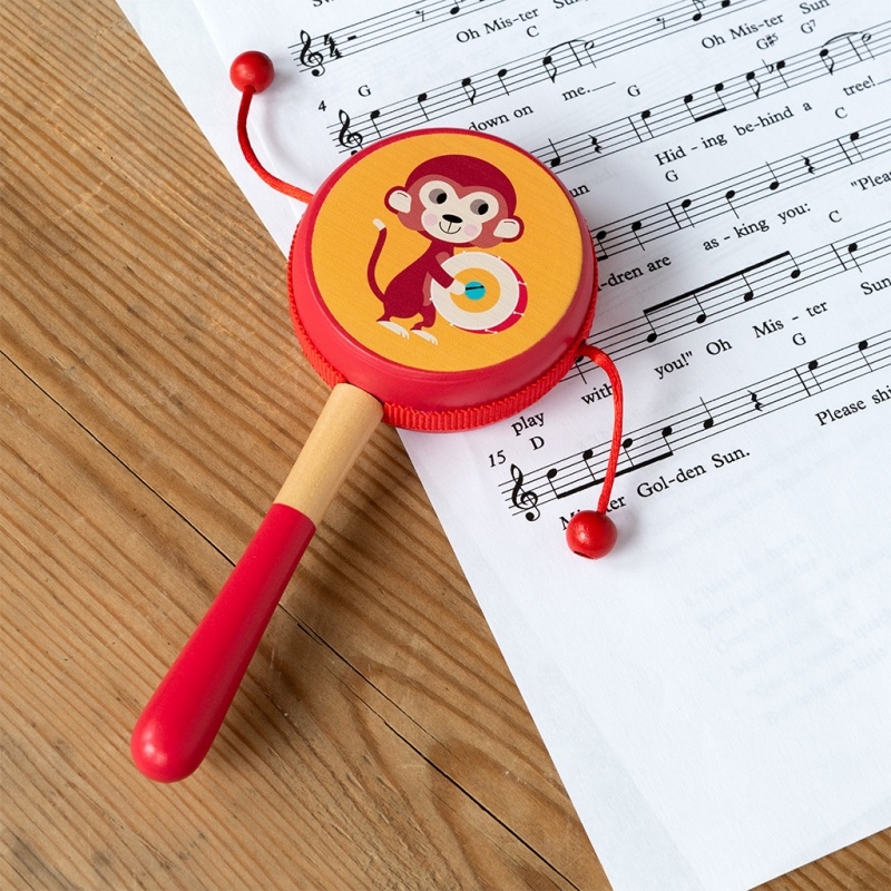 Color Rattle Drum Rattle drum - Animal Band | Rex London