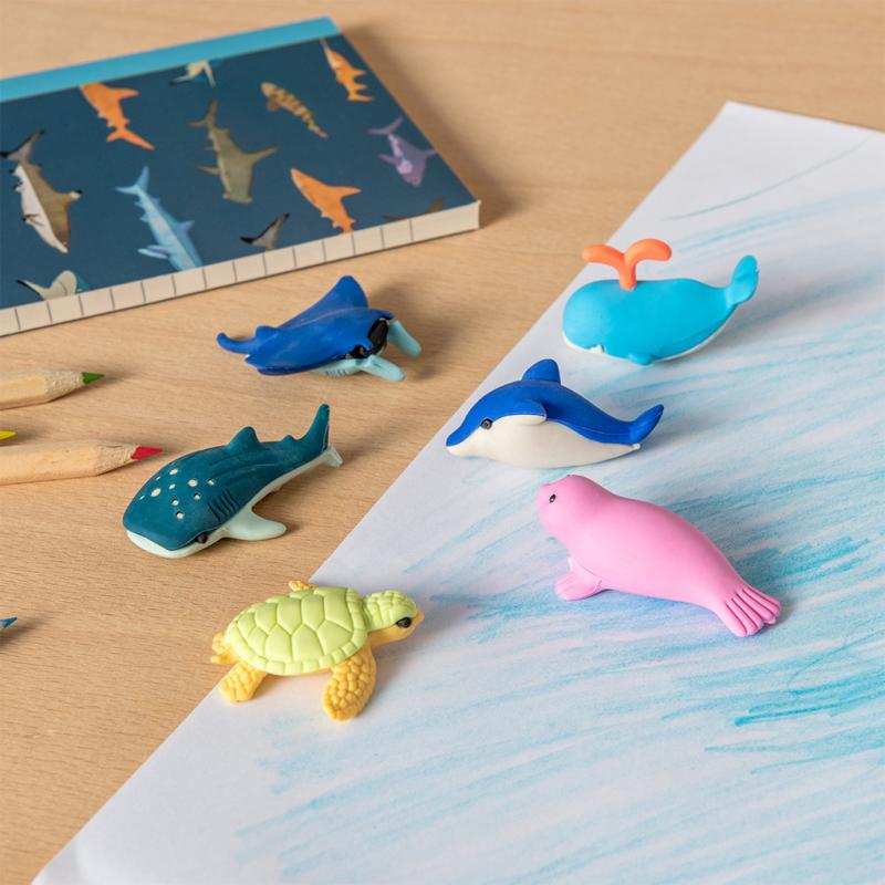 Sea Animal Erasers 12ct