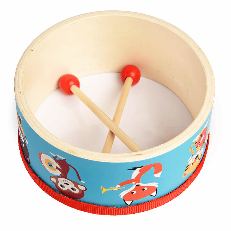 Drum with drumsticks Animal Band Rex London