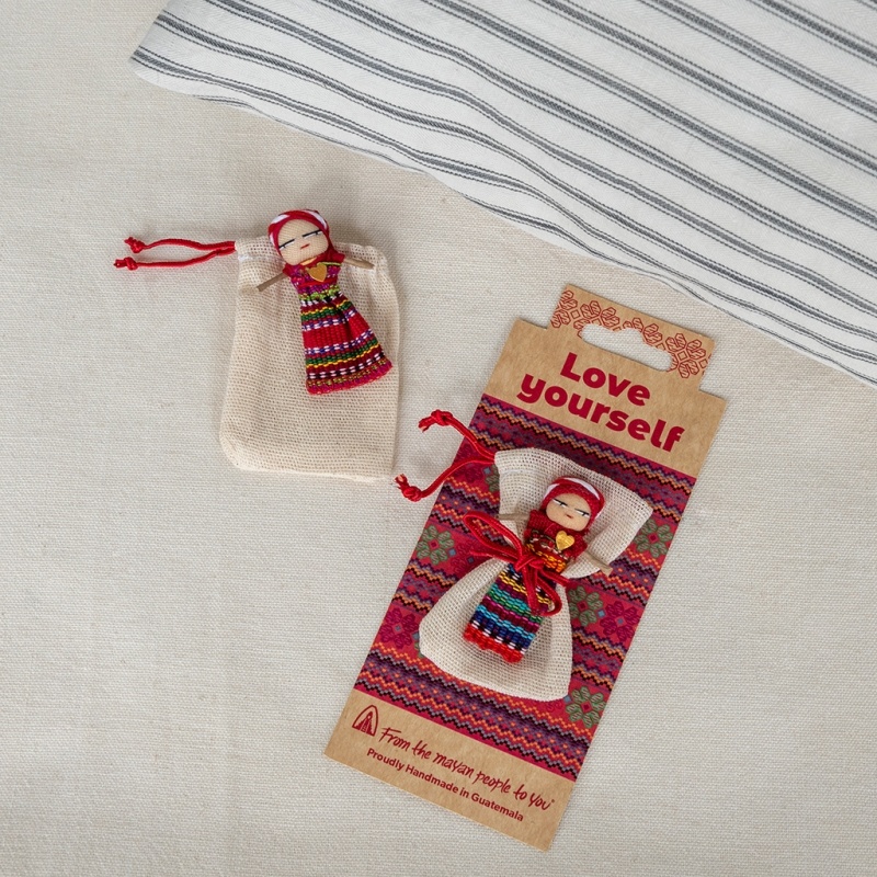 Set Of 8 Guatemalan Worry Dolls - Handmade Anxiety Dolls With Storage Bag For Stress Relief