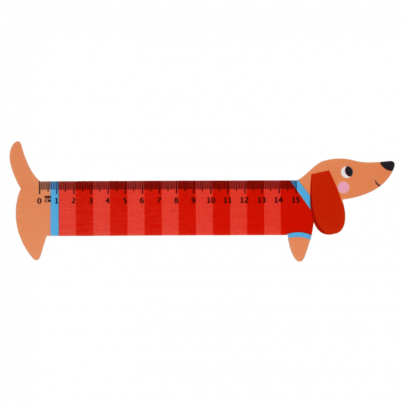 Wooden Ruler - Sausage Dog | Rex London