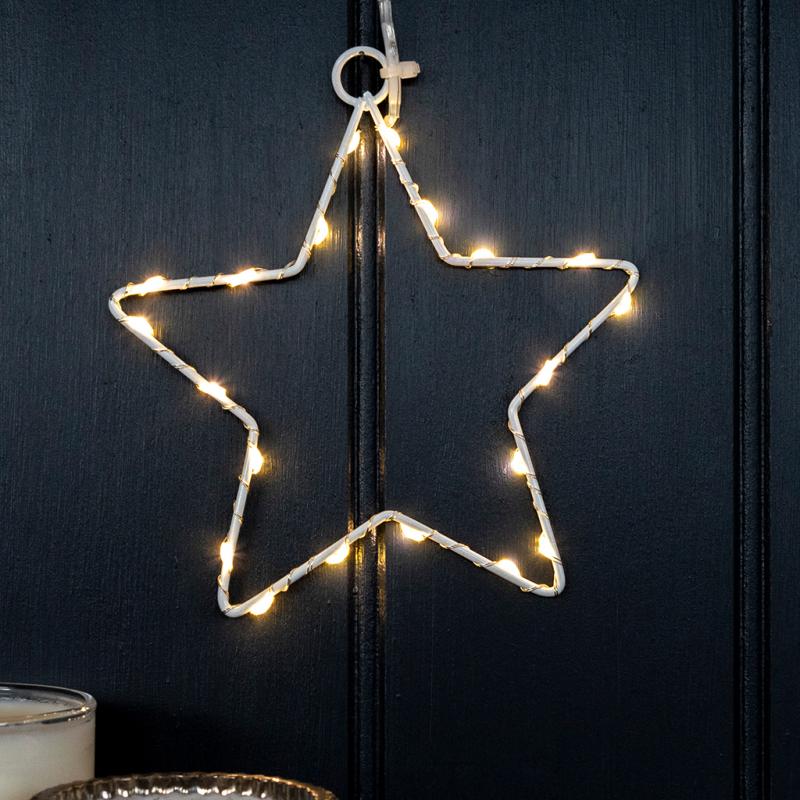 Metal star LED light 14cm Rex London
