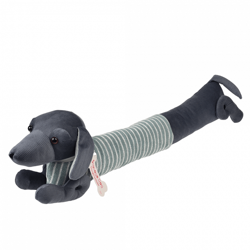 ﻿Sausage Dog Draught Excluder Green ﻿Rex London