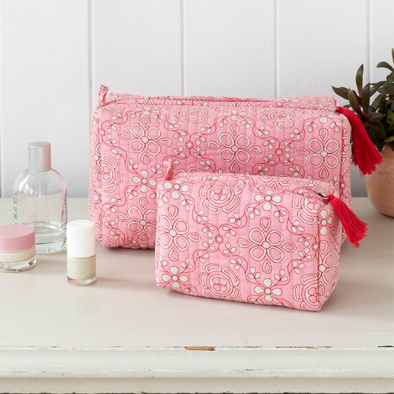 Quilted makeup bag - Anushka | Rex London