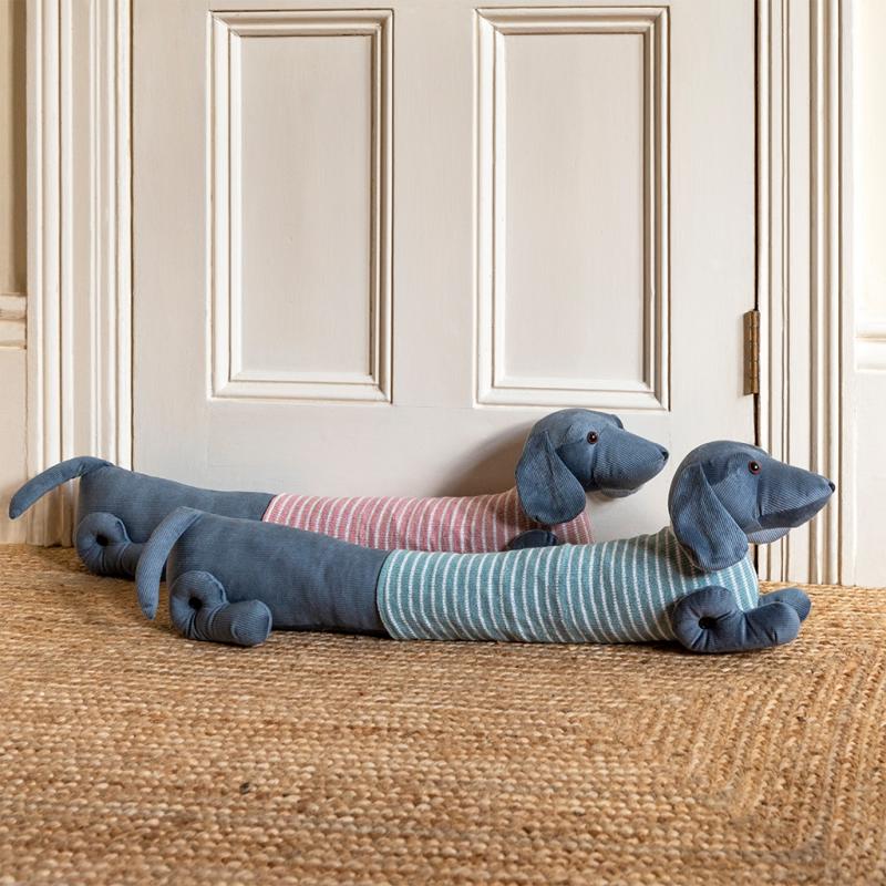 Sausage Dog Draught Excluder Green ﻿Rex London