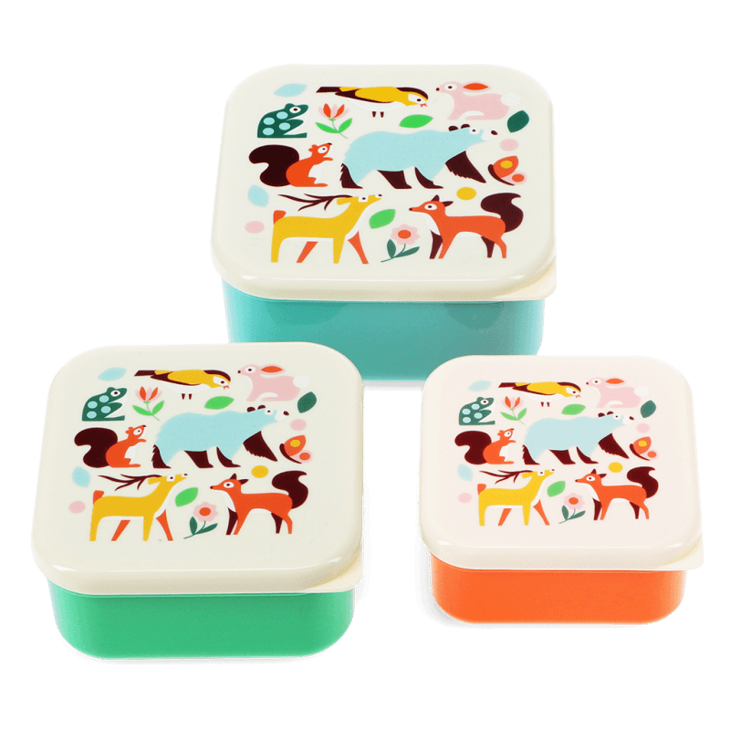 Snacker Boxes Snack boxes (set of 3) - Woodland | Rex London