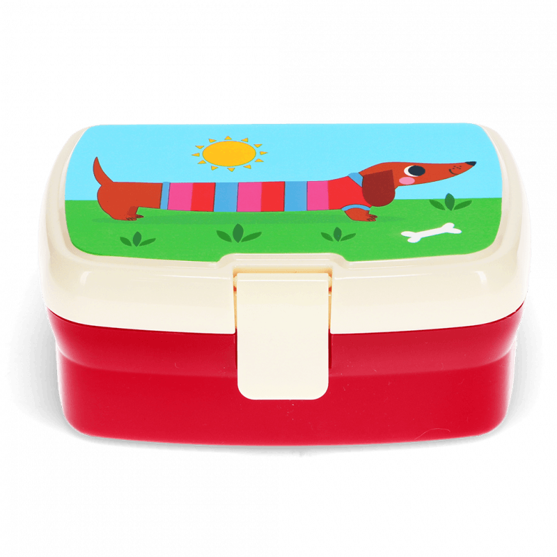 Lunch box with tray - Sunny Sausage Dog | Rex London