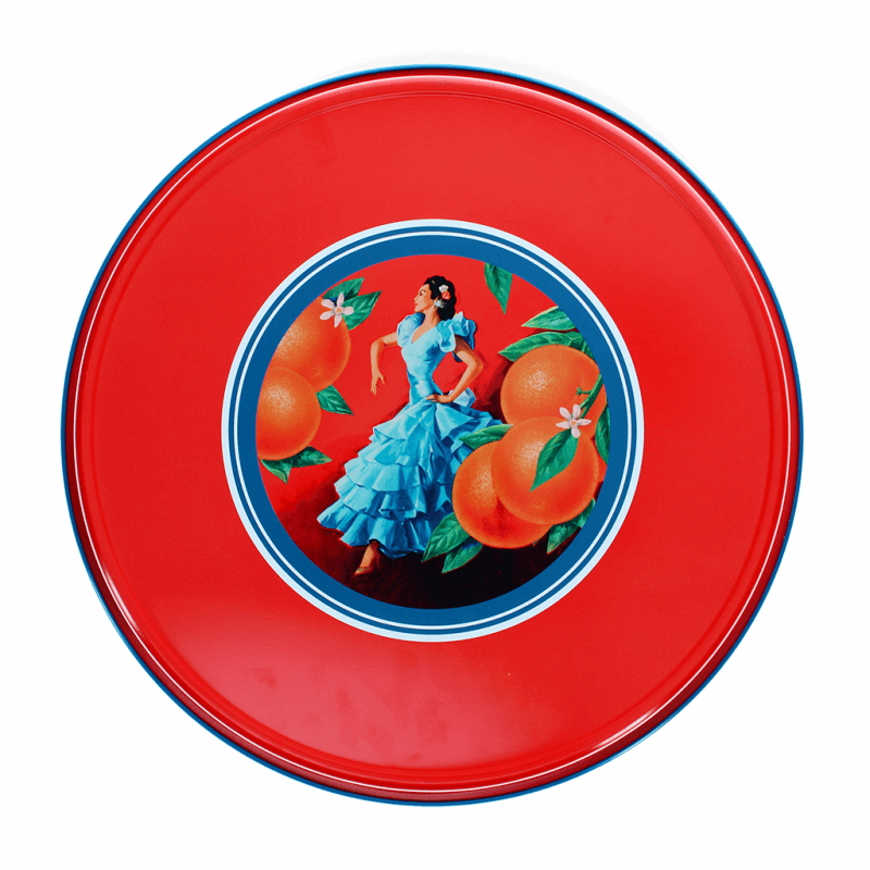 Hanobe Large Serving Tray Round: Decorative Coffee Table Tray For Ottoman Centrepiece Decor - View #6