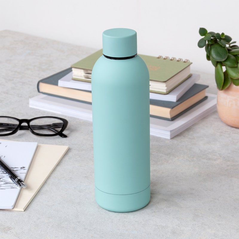 Water bottle - Eggshell blue (stainless steel, 500ml) | ﻿Rex London