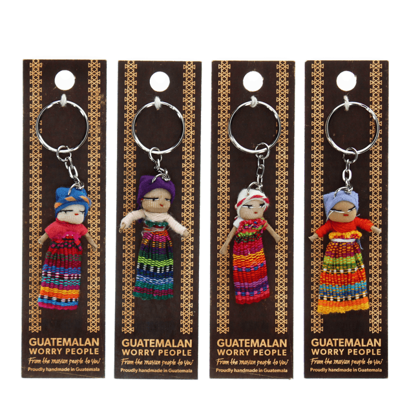 Guatemala Worry Dolls – 6 Stück, Handgefertigte Sorgenpuppen In Beutel, Fair Trade, Für Kinder & Erwachsene