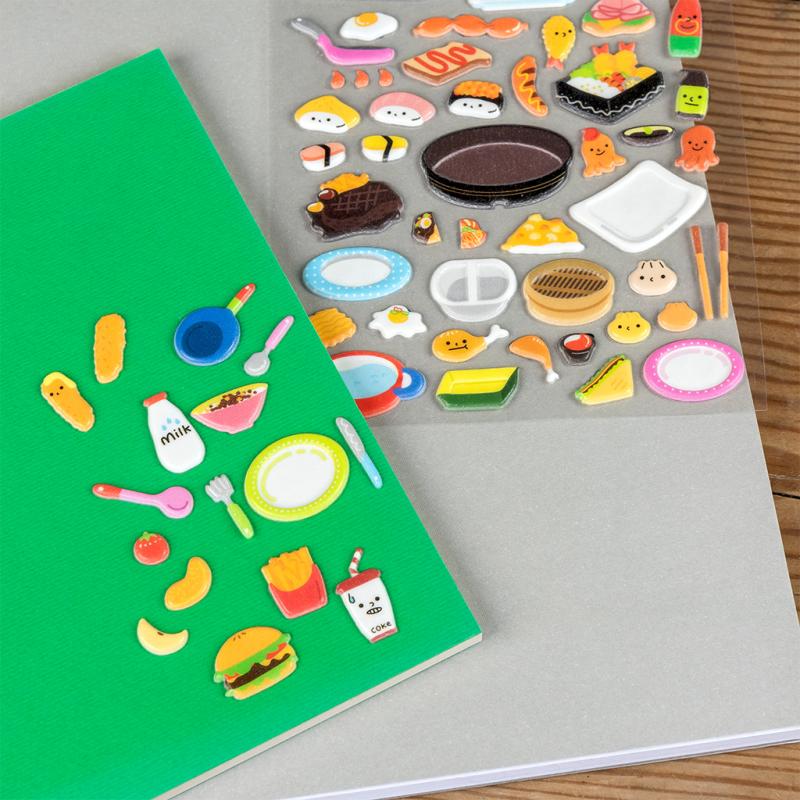 3D puffy stickers — Lunch Box by Rex London
