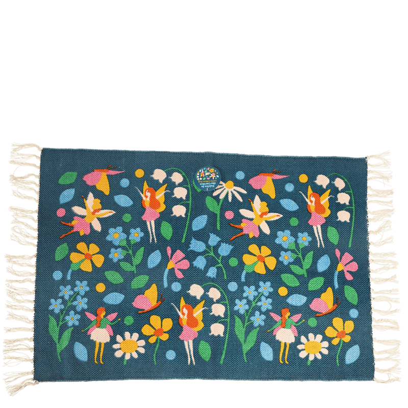 Fairy Rug Round Cotton rug (90 x 60 cm) - Fairies in the Garden | Rex London