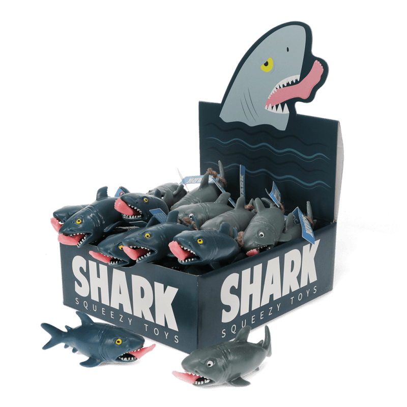 Leg biting shark squeezy toy Assorted Rex London