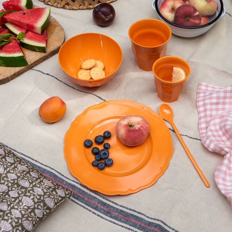 Melamine long-handled spoon - Orange | Rex London Melamine long-handled spoon - Orange | Rex London