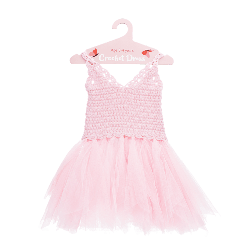Crochet dress (3-4 years) - Pale pink | Rex London Crochet dress (3-4 years) - Pale pink | Rex London