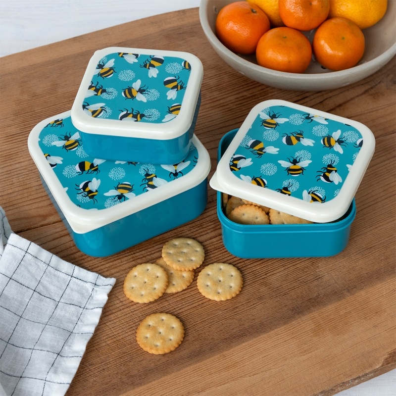 Snack boxes (set of 3) - Bumblebee | ﻿Rex London