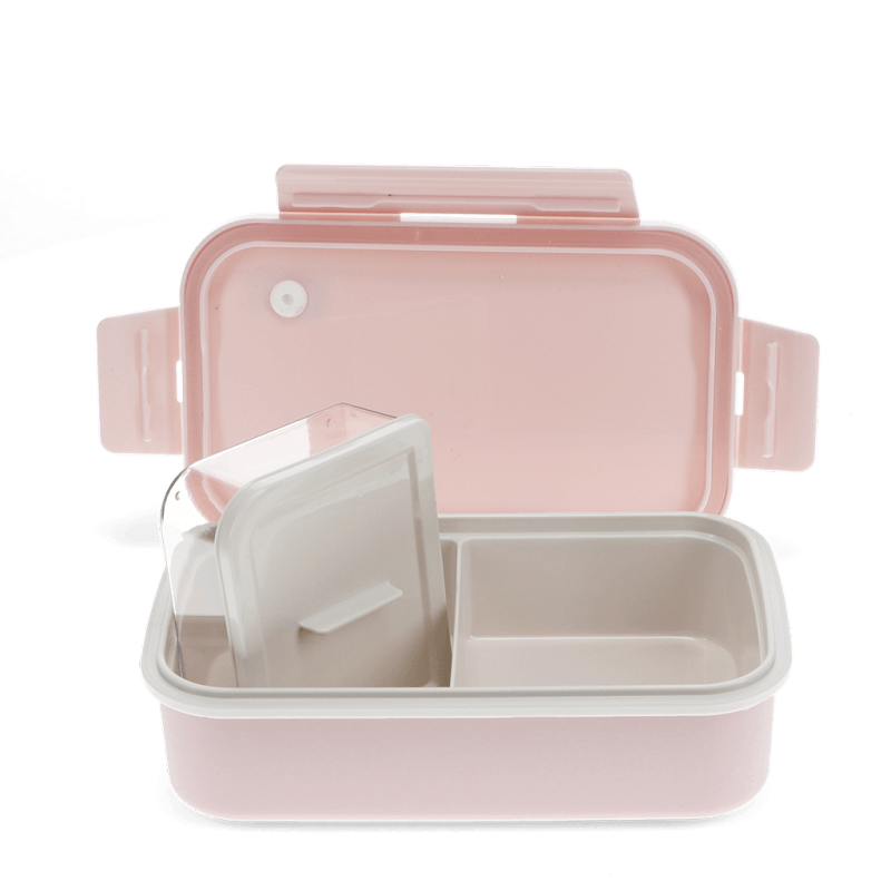 Pink Color Lunch Box Double wall lunch box with divider - Pink | Rex London